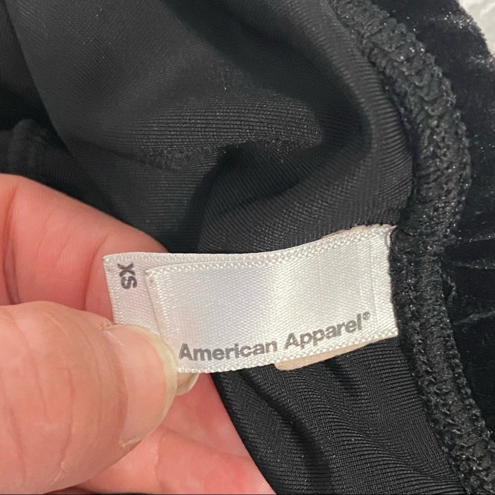 SOLD | American Apparel Black Velvet Mini Skirt - Picture 11 of 16